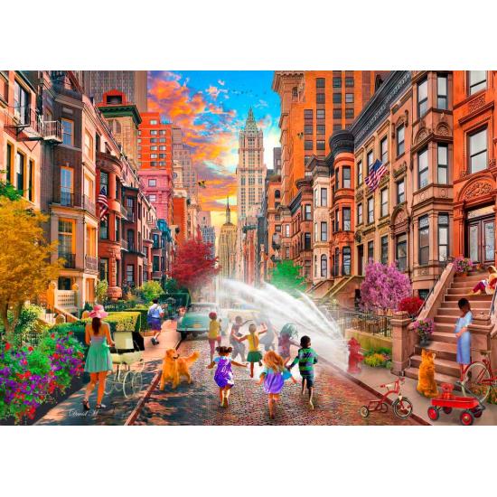 Puzzle Bluebird Verano Caluroso en Nueva York de 500 Piezas