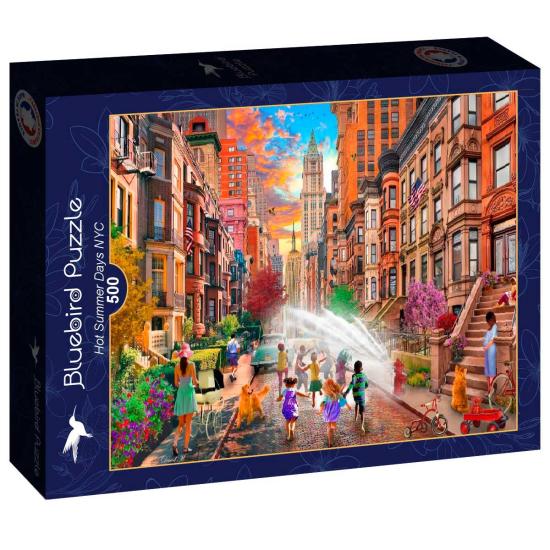 Puzzle Bluebird Verano Caluroso en Nueva York de 500 Piezas