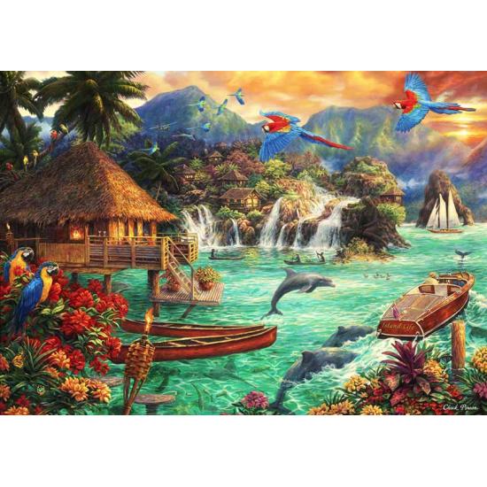 Puzzle Bluebird Vida en la Isla de 2000 Piezas