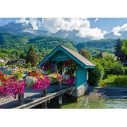 Puzzle Bluebird Vista del Lago De Annecy de 500 Piezas