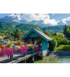 Puzzle Bluebird Vista del Lago De Annecy de 500 Piezas