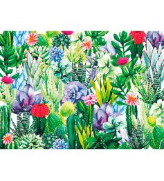Puzzle Brain Tree Cactus en Flor de 1000 Piezas