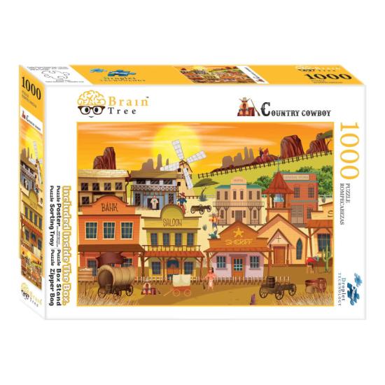 Puzzle Brain Tree Ciudad Western de 1000 Piezas Puzzle Brain Tree Ciudad Western de 1000 Piezas