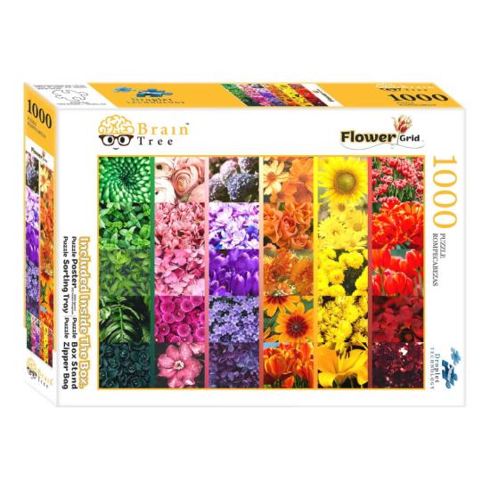 Puzzle Brain Tree Colores Florales de 1000 Piezas