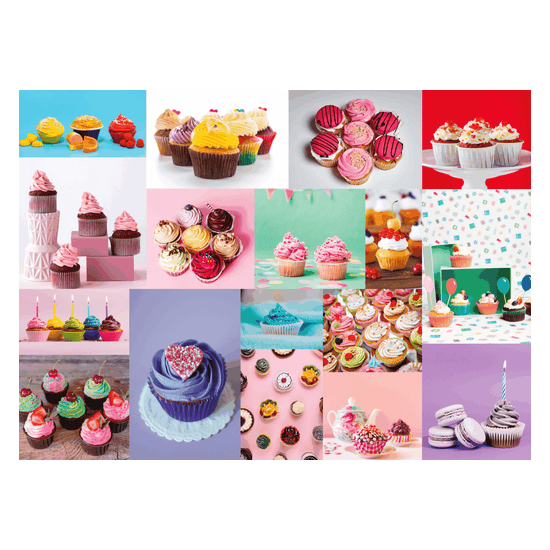Puzzle Brain Tree Cupcakes de 500 Piezas