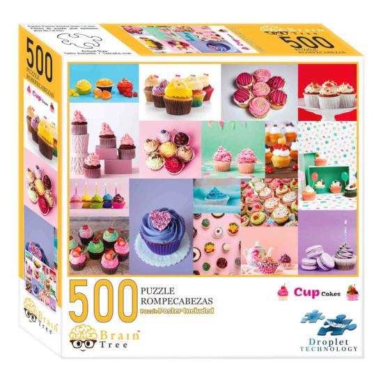 Puzzle Brain Tree Cupcakes de 500 Piezas
