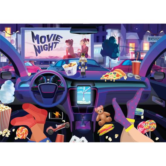 Puzzle Brain Tree En el Autocine de 1000 Piezas Puzzle Brain Tree En el Autocine de 1000 Piezas