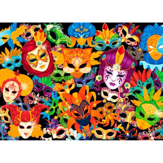 Puzzle Brain Tree Máscaras Mágicas de 500 Piezas Puzzle Brain Tree Máscaras Mágicas de 500 Piezas