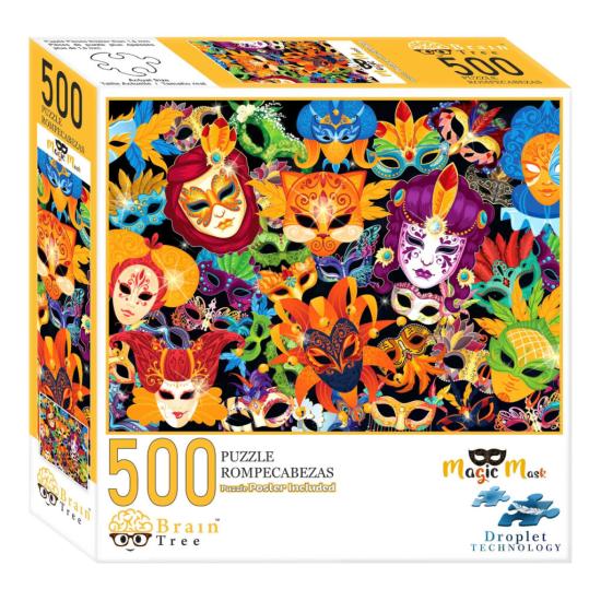 Puzzle Brain Tree Máscaras Mágicas de 500 Piezas Puzzle Brain Tree Máscaras Mágicas de 500 Piezas