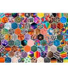 Puzzle Brain Tree Patrones Hexagonales de 1000 Piezas