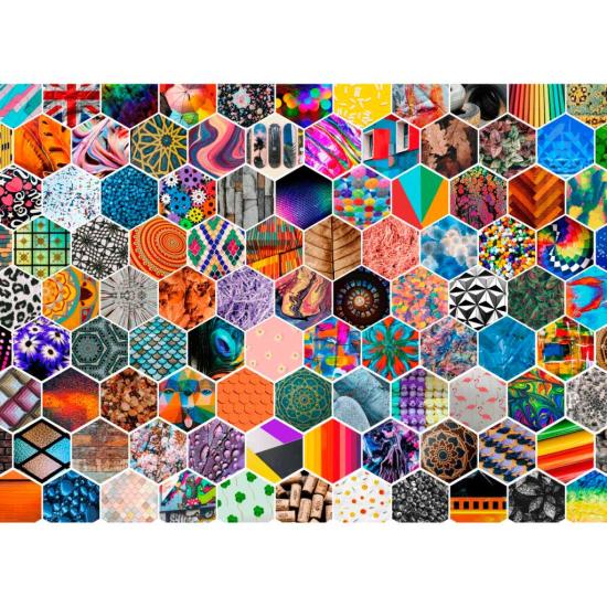 Puzzle Brain Tree Patrones Hexagonales de 1000 Piezas Puzzle Brain Tree Patrones Hexagonales de 1000 Piezas