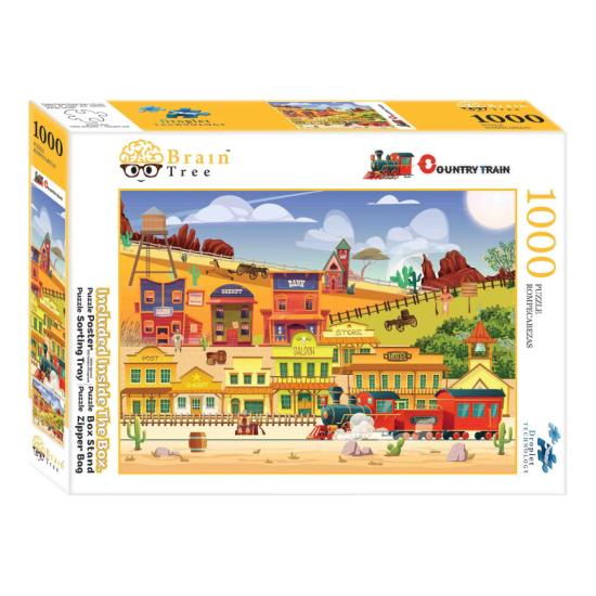 Puzzle Brain Tree Tren del Oeste de 1000 Piezas