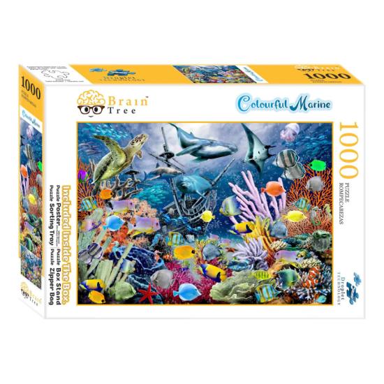 Puzzle Brain Tree Un Mar Colorido de 1000 Piezas