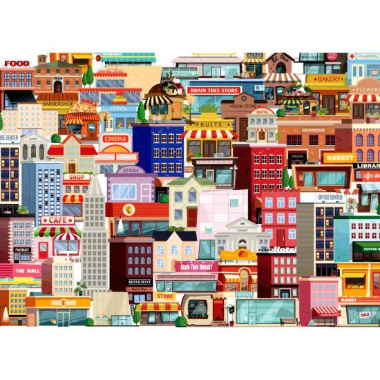 Puzzle Brain Tree Una Ciudad Populosa de 500 Piezas Puzzle Brain Tree Una Ciudad Populosa de 500 Piezas