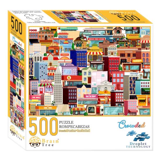 Puzzle Brain Tree Una Ciudad Populosa de 500 Piezas Puzzle Brain Tree Una Ciudad Populosa de 500 Piezas