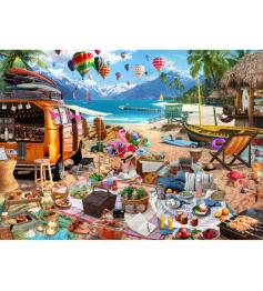 Puzzle Brain Tree Vacaciones en la Playa de 1000 Piezas