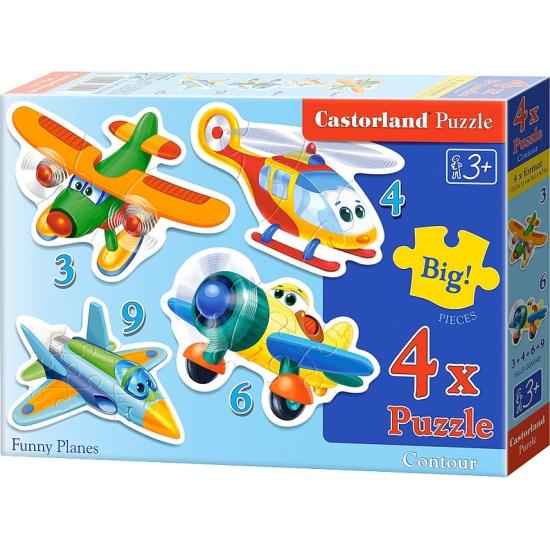 Puzzle Castorland Aeronaves Divertidas Progresivo 3+4+6+9