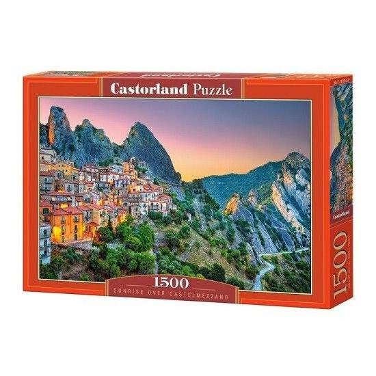 Puzzle Castorland Amanecer en Castelmezzano de 1500 Piezas