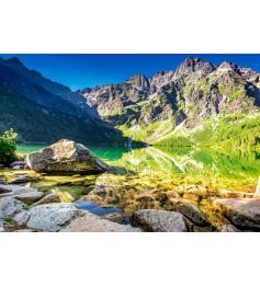 Puzzle Castorland Amanecer en Morskie Oko, Polonia de 1500 Pzs