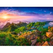 Puzzle Castorland Amanecer en Wolchulsan, Corea del Sur de 3000