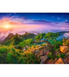 Puzzle Castorland Amanecer en Wolchulsan, Corea del Sur de 3000