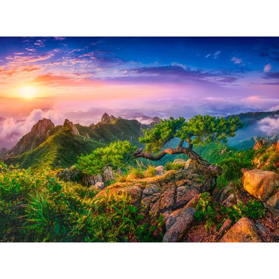 Puzzle Castorland Amanecer en Wolchulsan, Corea del Sur de 3000