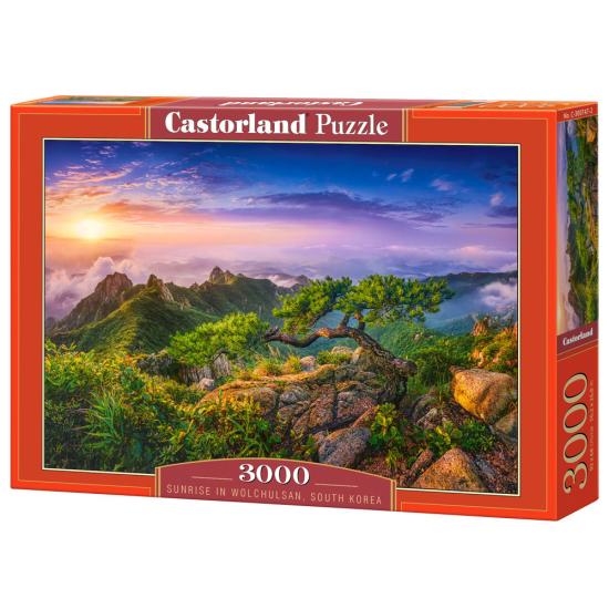 Puzzle Castorland Amanecer en Wolchulsan, Corea del Sur de 3000
