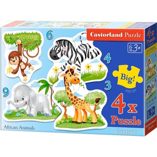 Puzzle Castorland Animales AfricanosProgresivo 3+4+6+9 Puzzle Castorland Animales AfricanosProgresivo 3+4+6+9