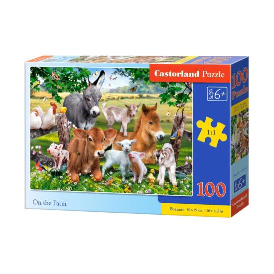Puzzle Castorland Animales de la Granja de 100 Piezas Puzzle Castorland Animales de la Granja de 100 Piezas