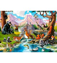 Puzzle Castorland Animales en el Bosque de 70 Piezas