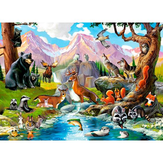 Puzzle Castorland Animales en el Bosque de 70 Piezas