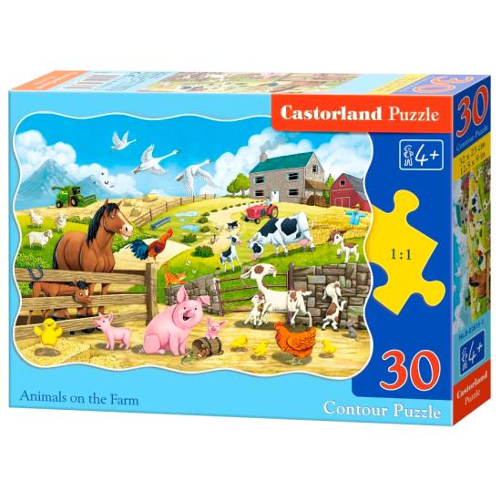 Puzzle Castorland Animales En La Granja de 30 Piezas