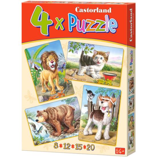 Puzzle Castorland Animales en Libertad 8+12+15+20
