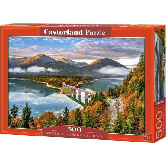 Puzzle Castorland Atardecer en el Lago Sylvenstein de 500 Pieza Puzzle Castorland Atardecer en el Lago Sylvenstein de 500 Pieza