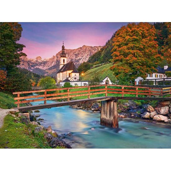Puzzle Castorland Atardecer en Ramsau de 2000 Piezas