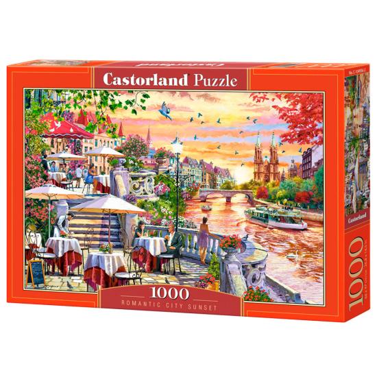 Puzzle Castorland Atardecer Romántico de la Ciudad de 1000 Pzs Puzzle Castorland Atardecer Romántico de la Ciudad de 1000 Pzs