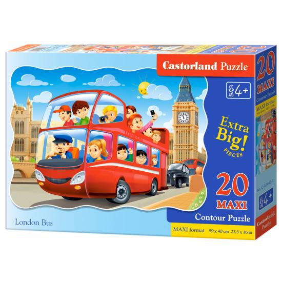 Puzzle Castorland Autobús De Londres MAXI XXL de 20 Piezas Puzzle Castorland Autobús De Londres MAXI XXL de 20 Piezas