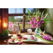 Puzzle Castorland Bodegón con Flores Violetas de 1000 Piezas