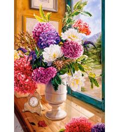 Puzzle Castorland Bodegón con Hortensias de 1000 Piezas