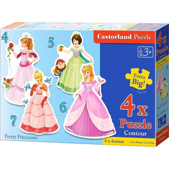 Puzzle Castorland Bonitas PrincesasProgresivo 4+5+6+7