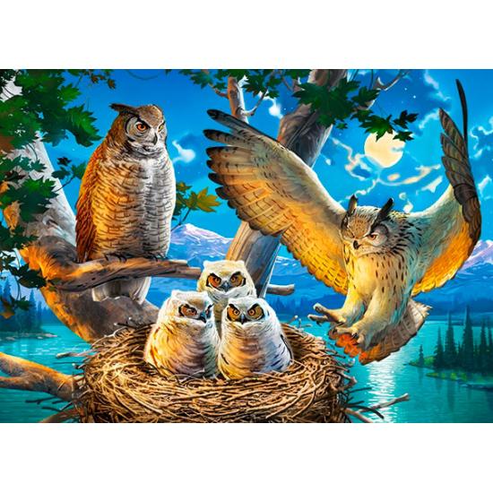 Puzzle Castorland Búhos en Familia de 180 Piezas Puzzle Castorland Búhos en Familia de 180 Piezas