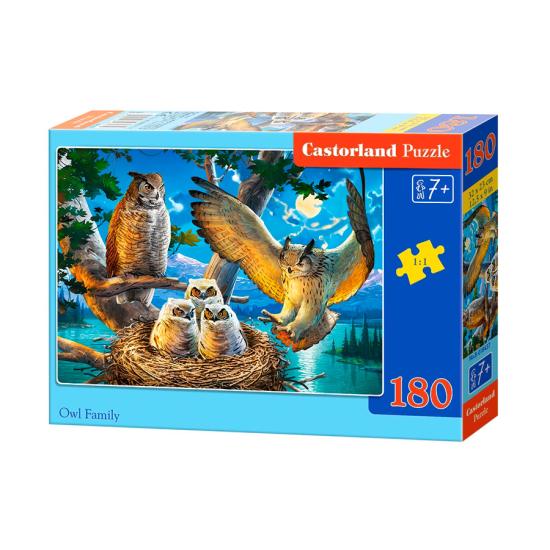 Puzzle Castorland Búhos en Familia de 180 Piezas Puzzle Castorland Búhos en Familia de 180 Piezas