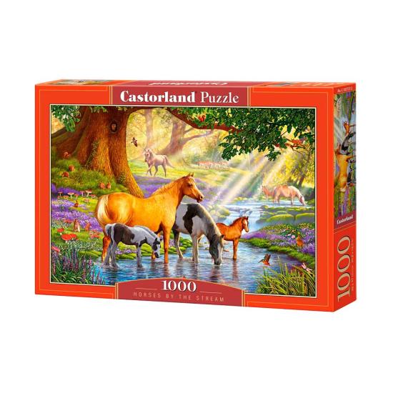 Puzzle Castorland Caballos en el Arroyo de 1000 Piezas