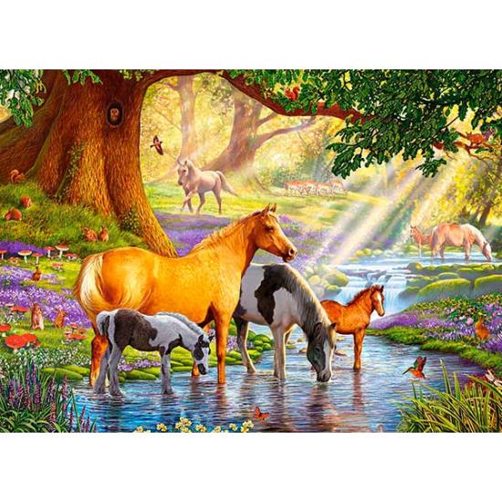 Puzzle Castorland Caballos por el Arroyo de 300 Piezas Puzzle Castorland Caballos por el Arroyo de 300 Piezas