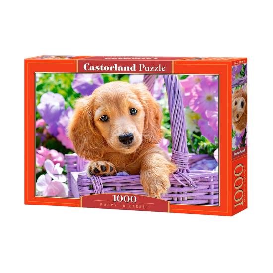 Puzzle Castorland Cachorro en Cesta de 1000 Piezas