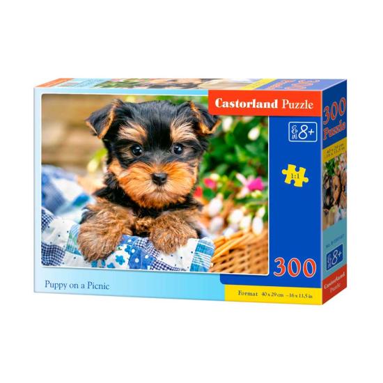 Puzzle Castorland Cachorro en Picnic de 300 Piezas