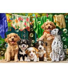 Puzzle Castorland Cachorros, Colada y Pájaros 100 Pzs
