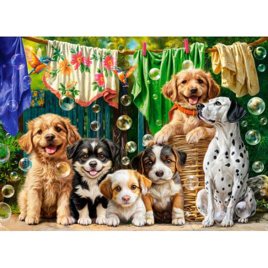 Puzzle Castorland Cachorros, Colada y Pájaros 100 Pzs