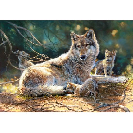 Puzzle Castorland Cachorros de Lobos de 1500 Piezas Puzzle Castorland Cachorros de Lobos de 1500 Piezas