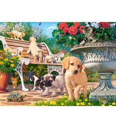 Puzzle Castorland Cachorros Jugando al Escondite de 100 Piezas